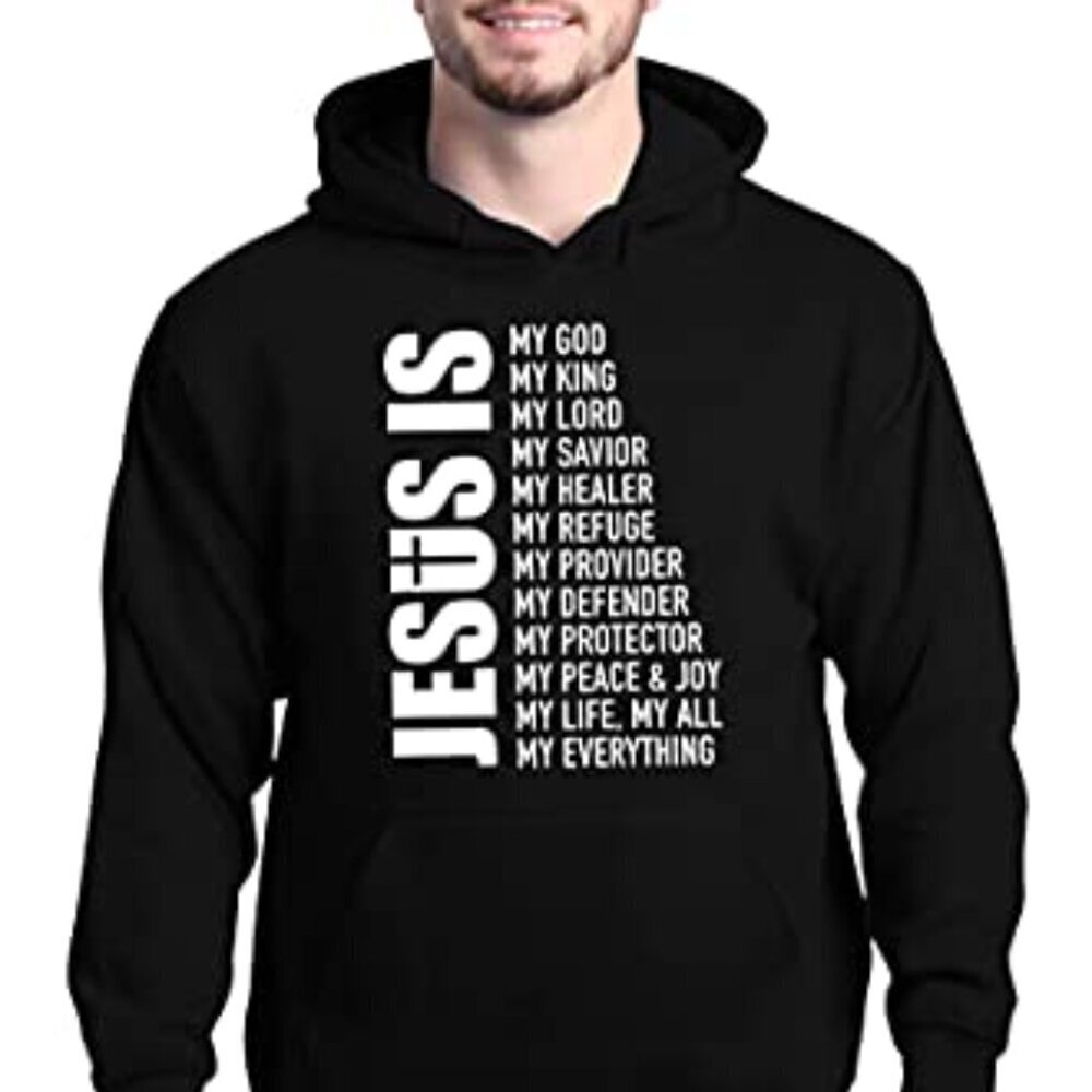 Christian Hoodie Sweatshirt Lightweight Casual Faith Inspired Everyday Wear - Picture 3 of 5